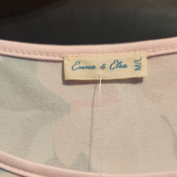 Floral Maxi Dress with Pink and Blue Accents - Picture 4 of 6